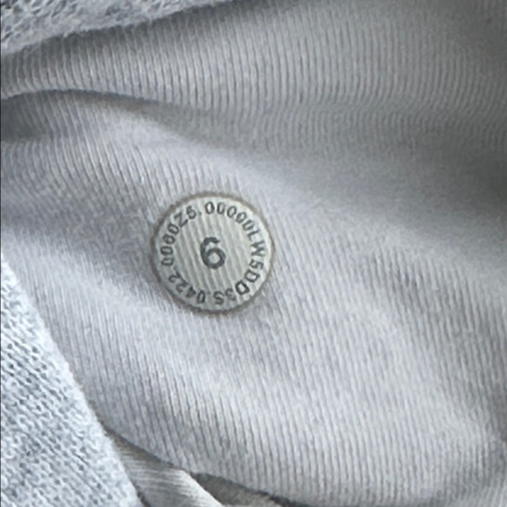 Lululemon Scuba High-Rise Jogger Fleece Heathered Core Ultra Light Grey Size 6 - Picture 5 of 5